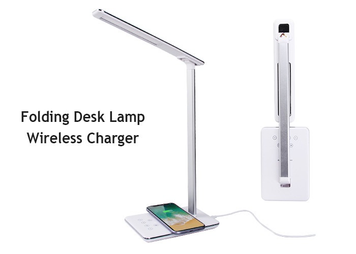 Alu-Schreibtisch-Lampen-Telefon-Ladegerät